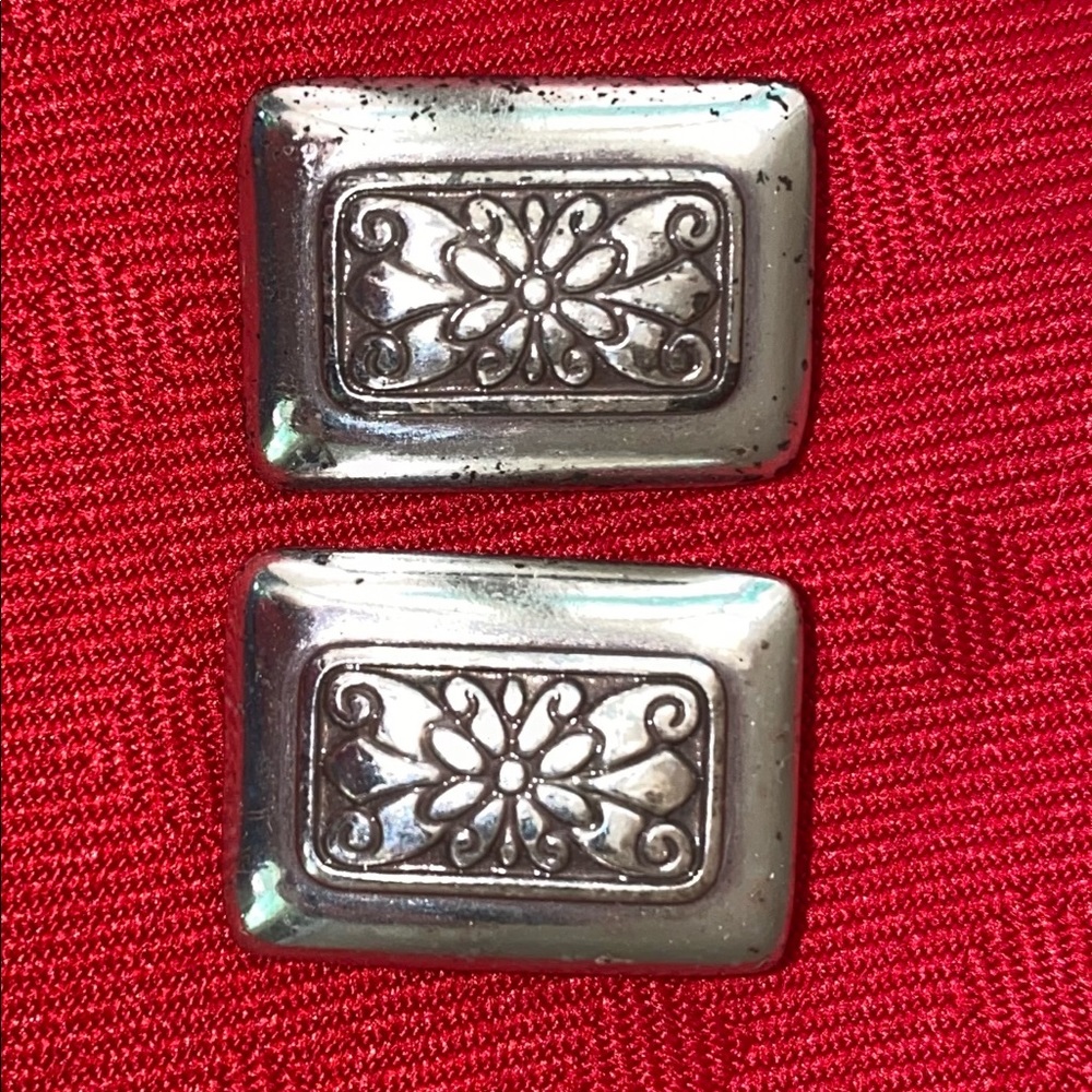 Brighton clip earrings. Silver